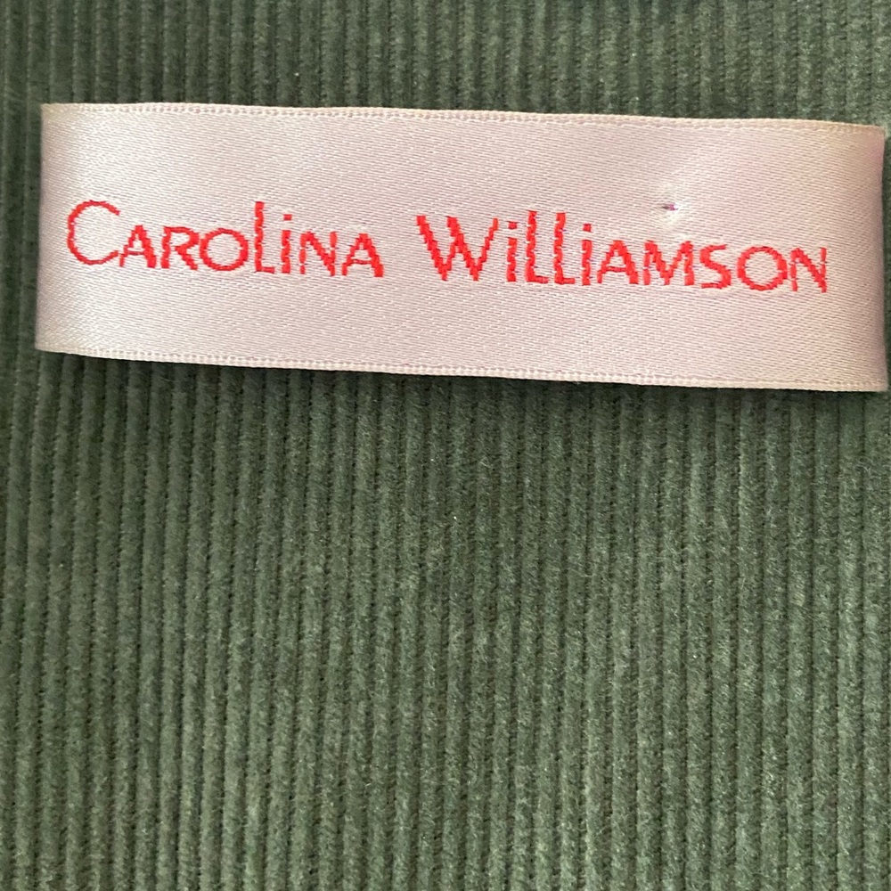 Corduroy lightweight jacket in sage green.